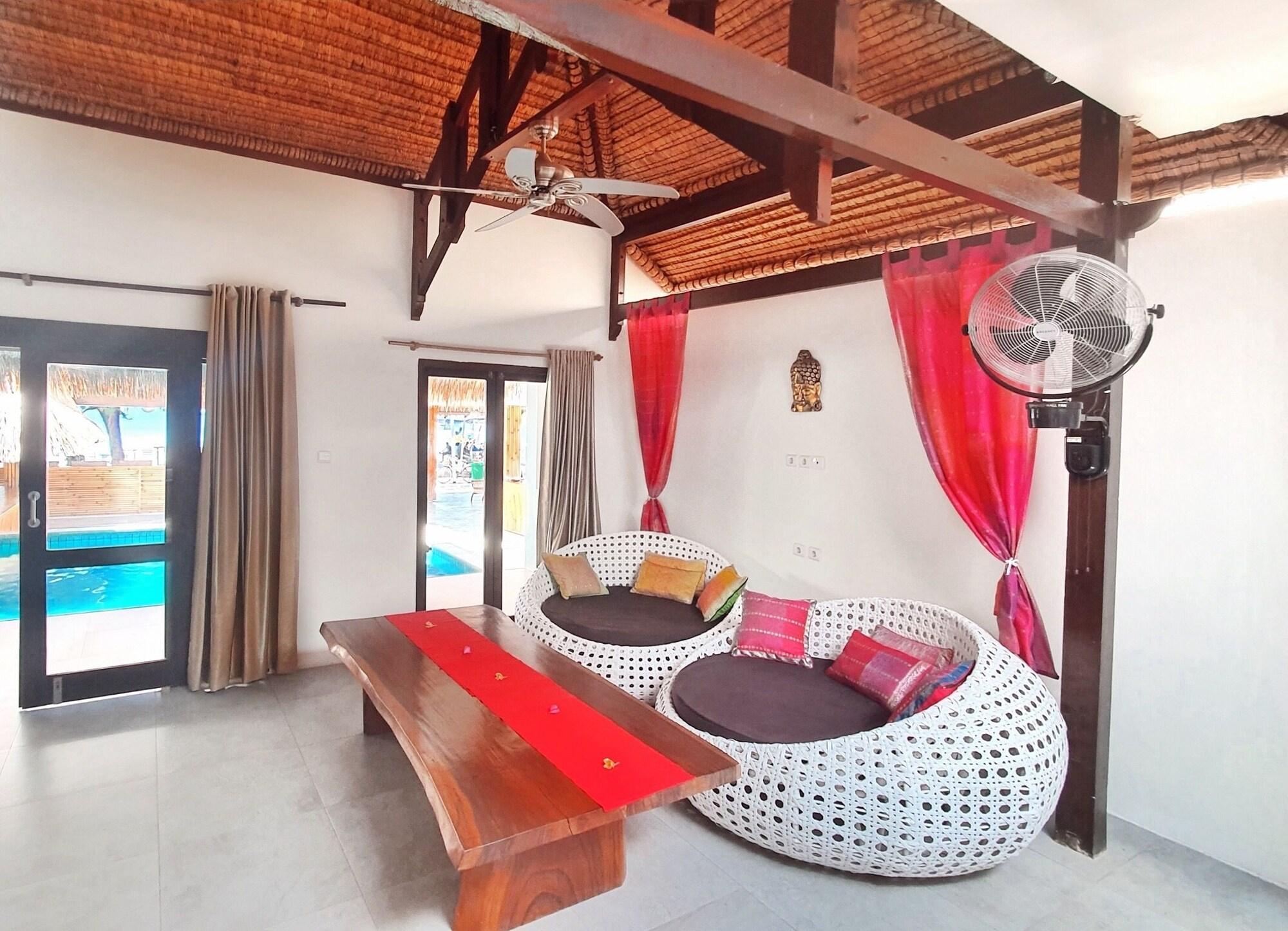 Samba Villas Beachfront View Джили Трауанган Екстериор снимка